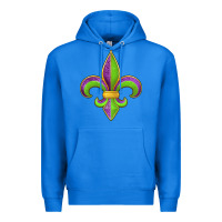 True Royal mardi gras fleur de lis leopard Premium Hoodie - Jasminsmagicworld