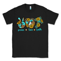 Black peace love faith Classic Tee - texasbilliewilder