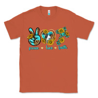 Copper peace love faith Classic Tee - texasbilliewilder
