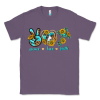 Lavender peace love faith Classic Tee - texasbilliewilder