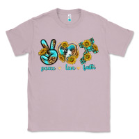 Lilac peace love faith Classic Tee - texasbilliewilder