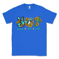 True Royal peace love faith Classic Tee - texasbilliewilder