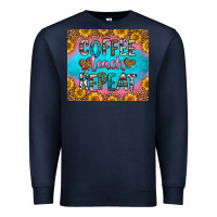 Navy coffee teach repeat Premium Sweatshirt - HRA Design Shop