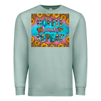 Seafoam coffee teach repeat Premium Sweatshirt - HRA Design Shop