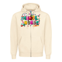 Sandshell school nurse Zipper Hoodie - Zillion Design Studio