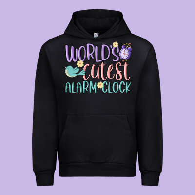 World's Cutest Alarm Clock Urban Hoodie Designed By Maliassmallbusiness