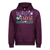 Mauve Wine world's cutest alarm clock Urban Hoodie - MaliasSmallBusiness
