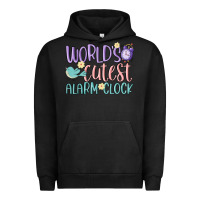 Pigment Black world's cutest alarm clock Urban Hoodie - MaliasSmallBusiness