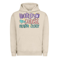 Pigment French Oak world's cutest alarm clock Urban Hoodie - MaliasSmallBusiness