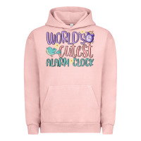 Pigment Salmon world's cutest alarm clock Urban Hoodie - MaliasSmallBusiness
