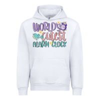 White world's cutest alarm clock Urban Hoodie - MaliasSmallBusiness