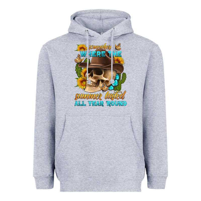 Somewhere Where The Summer Lasted All Year 'round Heavyweight Hoodie by HRA Design Shop | Teevron