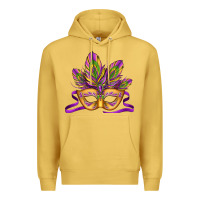 Antique Gold mardi gras carnival mask Premium Hoodie - Jasminsmagicworld