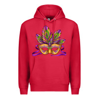 Cardinal mardi gras carnival mask Premium Hoodie - Jasminsmagicworld