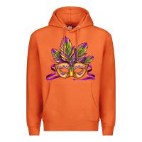Carrot mardi gras carnival mask Premium Hoodie - Jasminsmagicworld