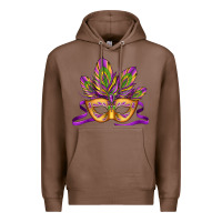 Chestnut mardi gras carnival mask Premium Hoodie - Jasminsmagicworld