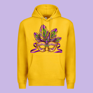 Mardi Gras Carnival Mask Premium Hoodie Designed By Jasminsmagicworld