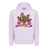 Lilac mardi gras carnival mask Premium Hoodie - Jasminsmagicworld