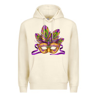 Sandshell mardi gras carnival mask Premium Hoodie - Jasminsmagicworld