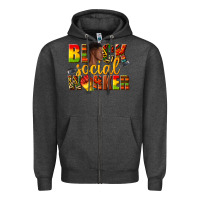 Charcoal Heather black social worker Zipper Hoodie - texasbilliewilder