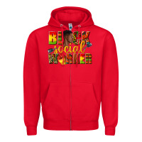 Red black social worker Zipper Hoodie - texasbilliewilder