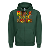 Sports Green black social worker Zipper Hoodie - texasbilliewilder