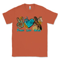 Copper peace love horses tbw Classic Tee - texasbilliewilder