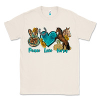 Natural peace love horses tbw Classic Tee - texasbilliewilder