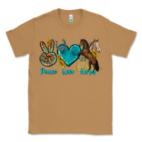 Toasted Coconut peace love horses tbw Classic Tee - texasbilliewilder