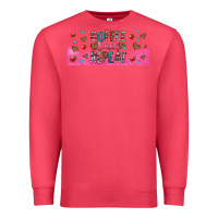 Cardinal coffee teach repeat teacher libbey glass Premium Sweatshirt - HRA Design Shop