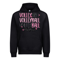 Black volleyball mama Urban Hoodie - MaliasSmallBusiness