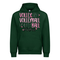 Forest Green volleyball mama Urban Hoodie - MaliasSmallBusiness