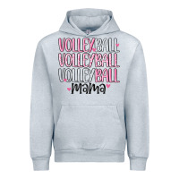 Heather Grey volleyball mama Urban Hoodie - MaliasSmallBusiness