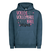 Pigment Midnight Navy volleyball mama Urban Hoodie - MaliasSmallBusiness