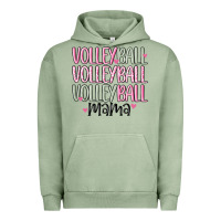 Pigment Oil Green volleyball mama Urban Hoodie - MaliasSmallBusiness