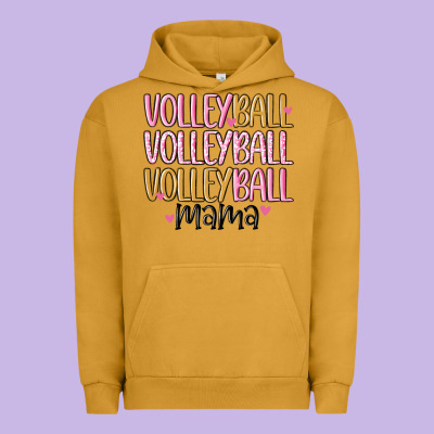 Volleyball Mama Urban Hoodie Designed By Maliassmallbusiness