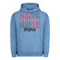 Pigment Pebble Blue volleyball mama Urban Hoodie - MaliasSmallBusiness