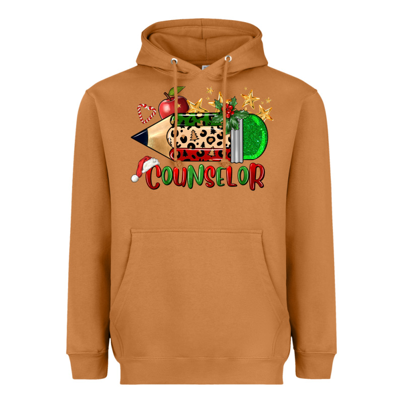 Christmas Counselor Pencil Heavyweight Hoodie by FaDigitalArtStudio | Teevron