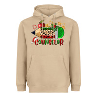 Mushroom christmas counselor pencil Heavyweight Hoodie - FaDigitalArtStudio