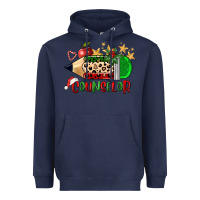 Navy christmas counselor pencil Heavyweight Hoodie - FaDigitalArtStudio