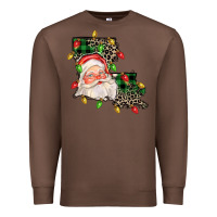 Chestnut Louisiana map christmas santa Premium Sweatshirt - FaDigitalArtStudio