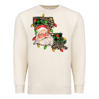 Sandshell Louisiana map christmas santa Premium Sweatshirt - FaDigitalArtStudio