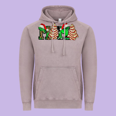 Mama With Christmas Tree Cake Ado Vintage Hoodie Designed By Adodesignshop