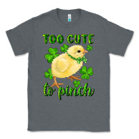 Charcoal Heather Too Cute To Pinch Chick Classic Tee - RanaPortraitStore