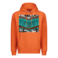 Carrot western cowhide leopard turquoise fringed Premium Hoodie - BarkalooDesign