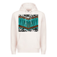 Pale Pink western cowhide leopard turquoise fringed Premium Hoodie - BarkalooDesign
