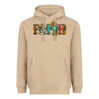 Mushroom faith with cross and sunflower Heavyweight Hoodie - HRA Design Shop