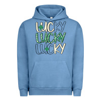 Pigment Pebble Blue lucky Urban Hoodie - MaliasSmallBusiness