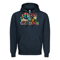 Navy school custodian Zipper Hoodie - Zillion Design Studio