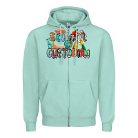 Seafoam school custodian Zipper Hoodie - Zillion Design Studio